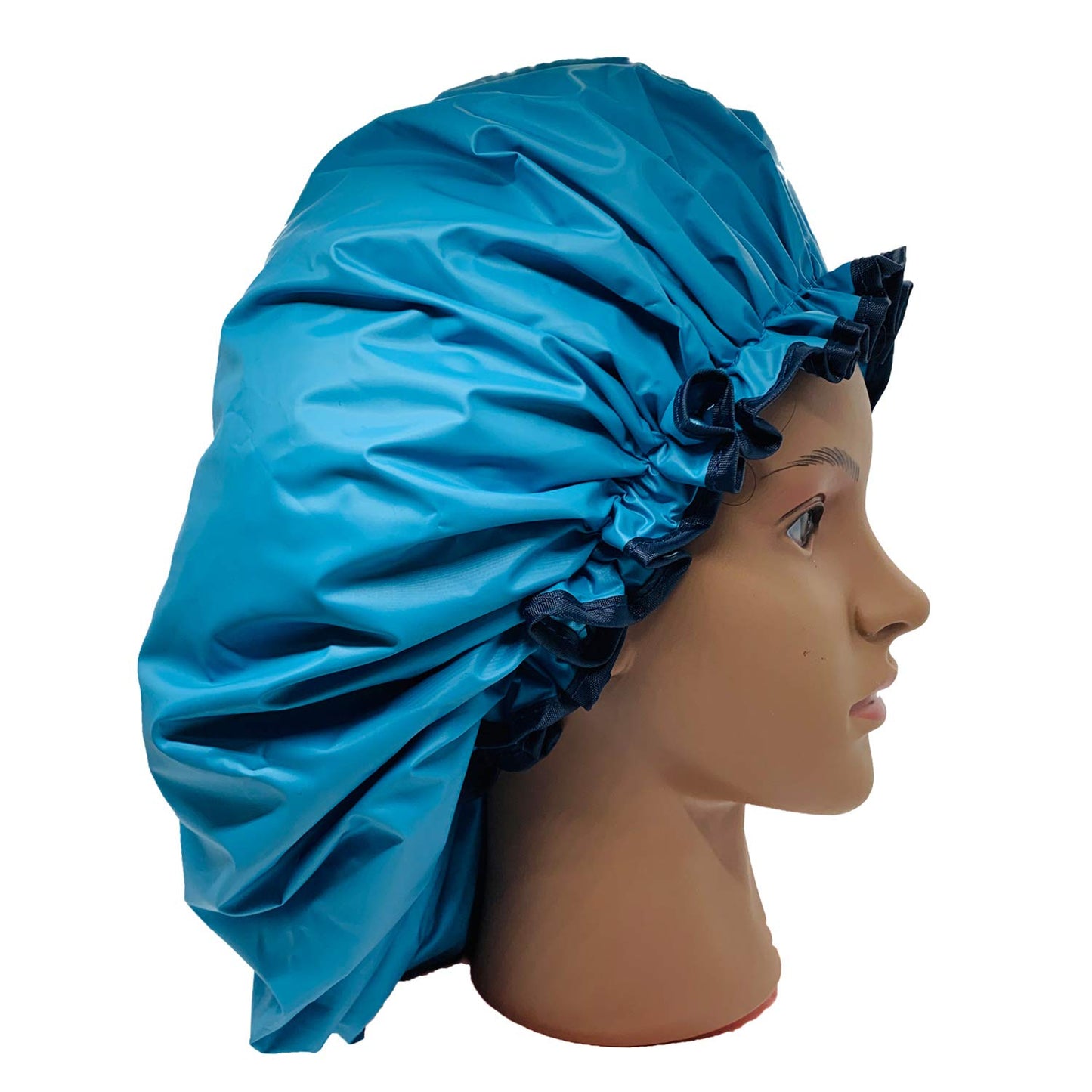 ELEBOX Premium Collection Super Jumbo Shower Cap for Braids Double-Layer Satin Waterproof Reusable Bonnet Sleep Cap