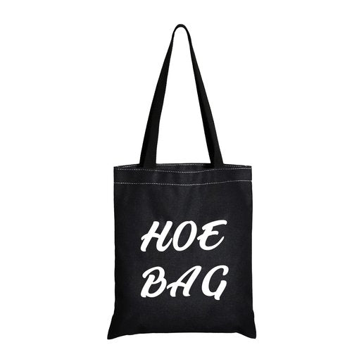 JXGZSO Funny Naughty Gift Hoe Overnight Bag - Hilarious Gag Gifts (HOE BAG Shopping Black)