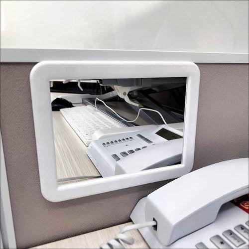 MIHAGUTY Magnetic Locker Mirror,5" x 7" Small Mirrors School Locker, Bathroom, Household Refrigerator, Locker Accessory, Office Cabinets, and Home (White)