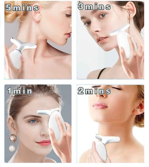 VOOADA Double Chin Reducer,Face Neck Eye Massager, Wrinkle Removal Tool, Face Sculpting Skin Tightening Machine