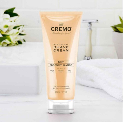 Cremo Barber and Coconut Mango Shave Creams, Ultra-Slick Formulas Fight Razor Burn, Nicks and Cuts, 12 oz Total (2 Pack)