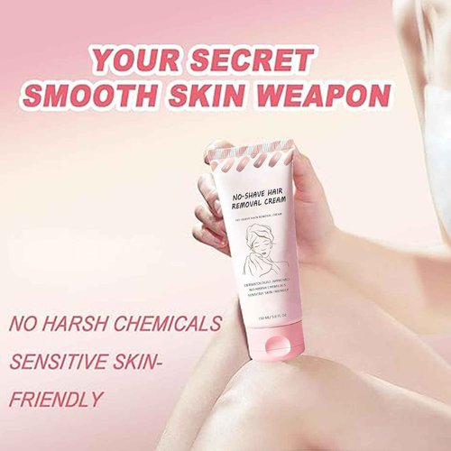 Bare Basic Hair Removal Cream,No Shave Hair Remover for Women, Suitable for Sensitive Skin, Fast and Gentle, Moisturizes and Nurtures Skin, Leaving it Soft and Protected after Hair Removal (1pcs)
