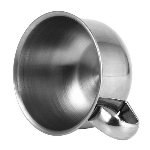Haosie Shaving Soap Bowl Cup, Man Shaving Soap Bowl, 3.4inch Stainless Steel Soap Bowl with Handle, Metal Shaving Soap Mug Bowl Cup Shaver Cleansing Foam Tool for Man