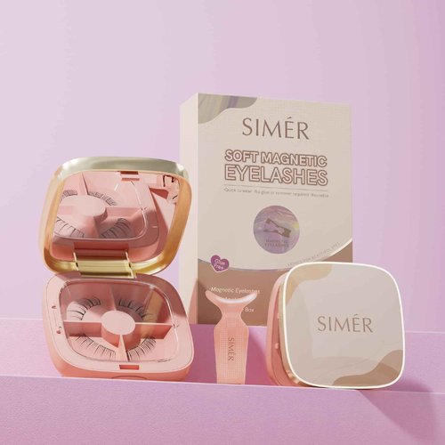 Soft Magnetic Eyelashes, Natural Look Reusable Glue-free Dual Magnets Lashes with Applicator, Lightweight Dual Magnetic Lashes - Delicate