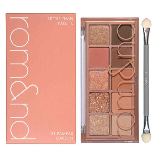 rom&nd Betterzan Palette #01 Pampas Garden Eye Shadow, 0.3 oz (7.5 g)