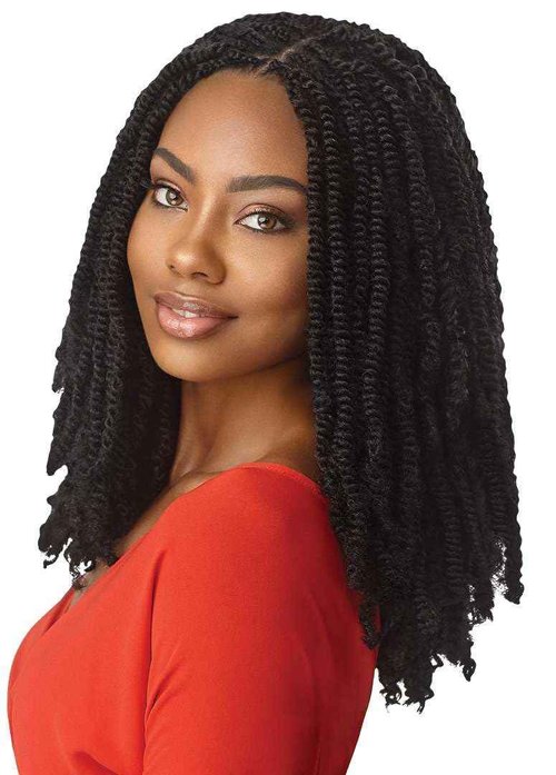 Outre X-Pression - Twisted Up - Springy Afro Twist 20" 10X (DARK BROWN 2)