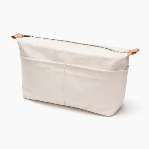 YONBEN Insert Storage Bag Purse Organizer and Cosmetic Travel Bags for Women Makeup Bag with Compartments Three Sizes Cotton Canvas built-in compartments functiona and fashionable