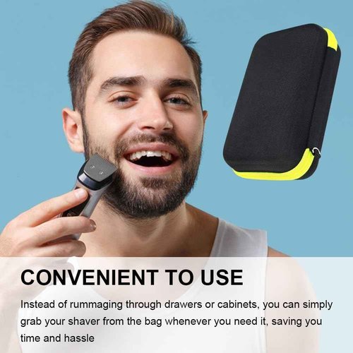 EcoVibe EVA Protective Shaver Hard Case Compatible with Philips One Blade QP2724/90 QP2834/70 QP2630/72 Hybrid Electric Trimmer Hard Portable Storage Carrying Case for Shavers and Accessories