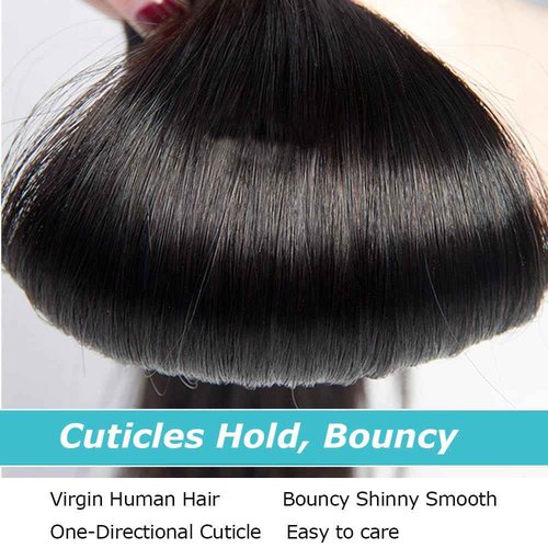 AnJudyReid Straight Hair Bundles 13A Brazilian Virgin Human Hair Bundles Straight 22 Inch 100% Unprocessed Virgin Hair Bundles Natural Black