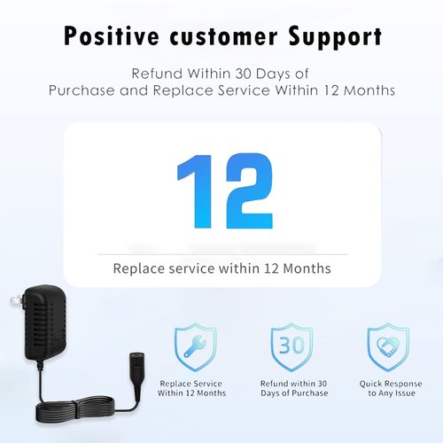Liopif 12V Charger for Braun Series s3 s5 s6 s7 s8 s9 Shaver, Charger Cord Wall Power Adaptor Replacement Compatible with Braun Beard Trimmer Electric Razor 5544 Z20 5513 310s 3040s