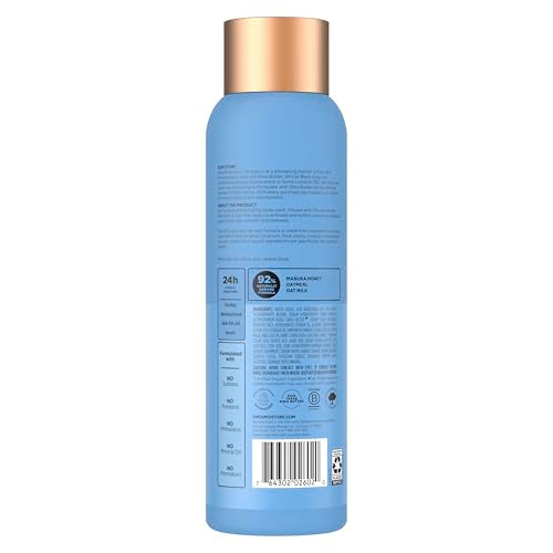 SheaMoisture Manuka Honey Oatmeal Body Wash Smooth & Exfoliating Smooth and Exfoliating body wash for 24H Visible Moisture for Healthy, Glowing Skin 18 oz