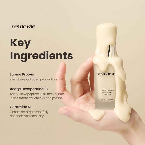 res novae Plumping Serum – 30ml (1.01 fl oz) – Visibly Firms Skin, Boosts Radiance, Enhances Tone, Deep Hydration with Peptides & Botanical Extracts