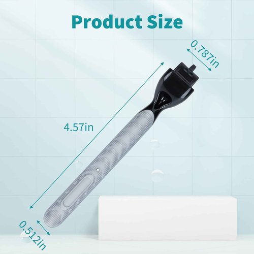 Replace Handle Compatible with Gillette Mach3 Razors for Men, Comfort Glide Razor Handle Non-Slip Ergonomic Handles, Only The Gamepad (1 Pack Black)