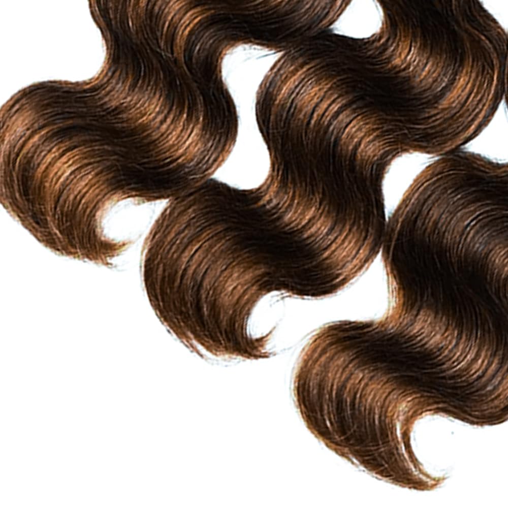 P1B30 Bundles Ombre Brown Body Wave Human Hair Bundles Highlight Body Wave Bundles Human Hair 3 Bundles 28 30 32 Inch Two Tone Black Mixed With Color 30 Bundles