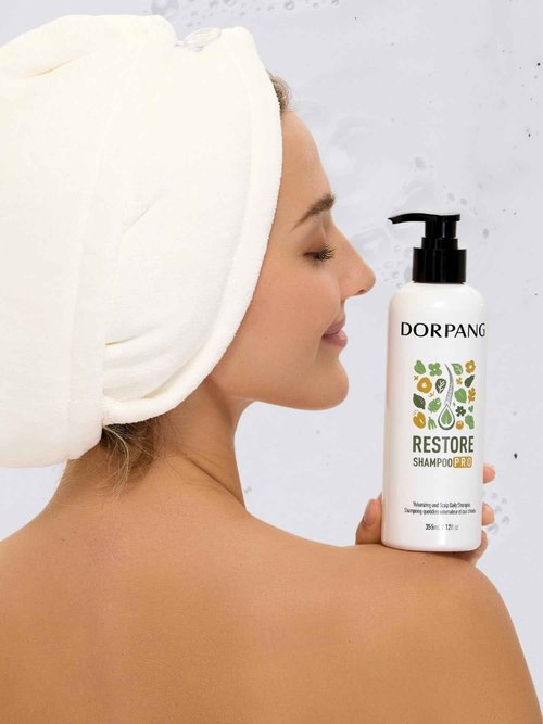 DORPANG Restore Shampoo for Thinning Hair, Balance Scalp environment, Thicker and Fuller-Looking Hair, Paraben, Phthalate and Sulfate Free -12 fl oz
