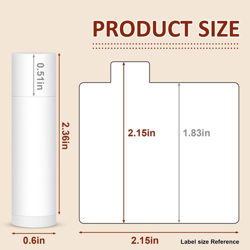 VISRIE 120 Pack Lip Balm Unlabeled, Natural Lip Balm Bulk Blank Tube, Personalized Lip Balms for Party Favors Adults and Bridal Shower Favors or Baby Shower Gifts-5 Flavors