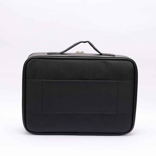 ROWNYEON Large Makeup Train Case Travel Clear Eva Makeup Bag Organizer Visible Waterproof Tpu 16.1" Comestic Bag For Womens