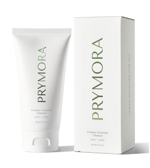 PRYMORA Creamy Ceramide Cleanser | Purify + Soothe | Removes Impurities & Makeup, Sensitive Skin Approved | Fragrance-Free