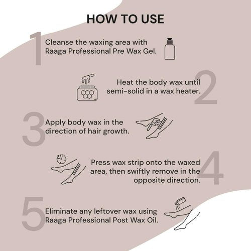 Raaga Professional White Chocolate Liposoluble Body Wax | Soft Wax for Hair Removal | Gently Removes Unwanted Hair & Tan | Nourishes & Hydrates Skin | For Dry Skin | 27.05 Fl Oz/800ml