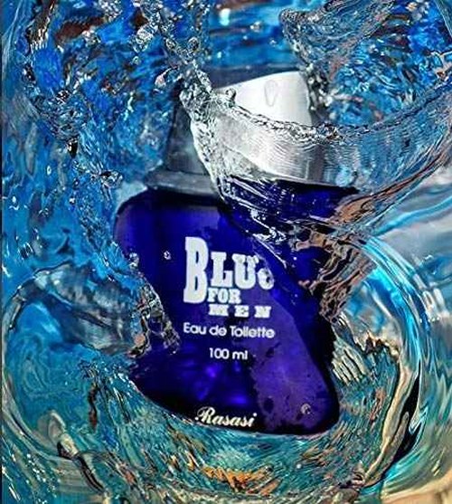 Rasasi Blue Eau De Toilette Spray for Men, 3.4 Ounce