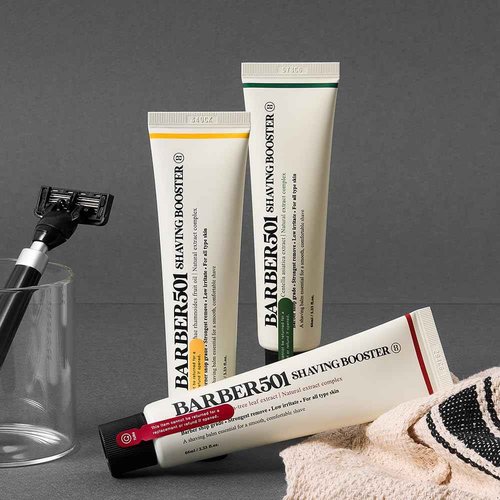 Barber501 Shaving Booster Balm Shaving Cream Men, Shaving Gel, Shave Oil, Travel Shaving Cream (3, Red,Green,Yellow)
