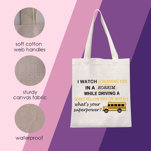 MNIGIU Bus Driver Cosmetic Bag - Travel Cosmetic Case - Bus Driver Theme - Yellow - Unisex - Water Resistant - Polyester - 33cm x 22cm - 1 Count