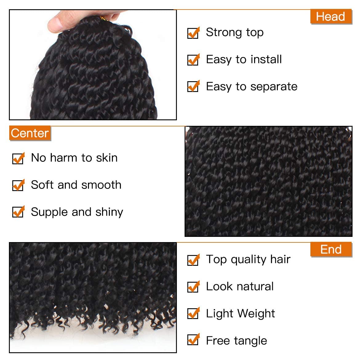 24 Inch Passion Twist Hair 7 Packs Natural Black Water Wave Crochet Braids Hair for Butterfly Locs Crochet Hair Synthetic Braiding Hair Extensions for Women (24 Inch,1B#)