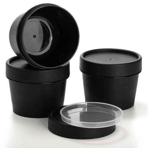 Nicunom 20 Pack Plastic Cosmetic Container Jars, Leakproof 4 Oz Lotion Container Travel Storage Jar Refillable Plastic Jars with Lids for Ointment, Cream, Makeup, Slime, Beauty Product