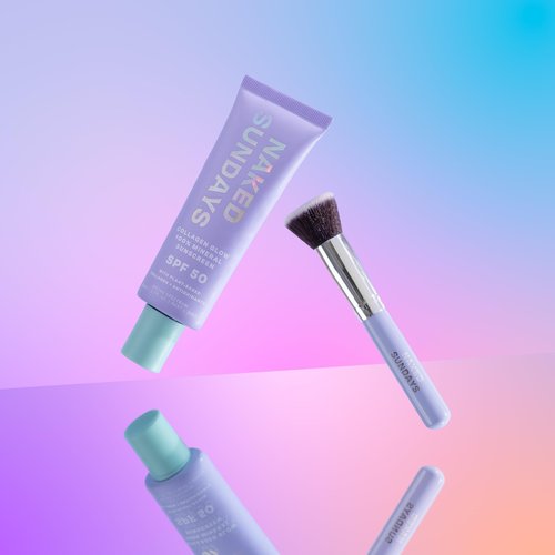 Naked Sundays 100% Mineral SPF50 Sunscreen with SPF BFF Brush Applicator