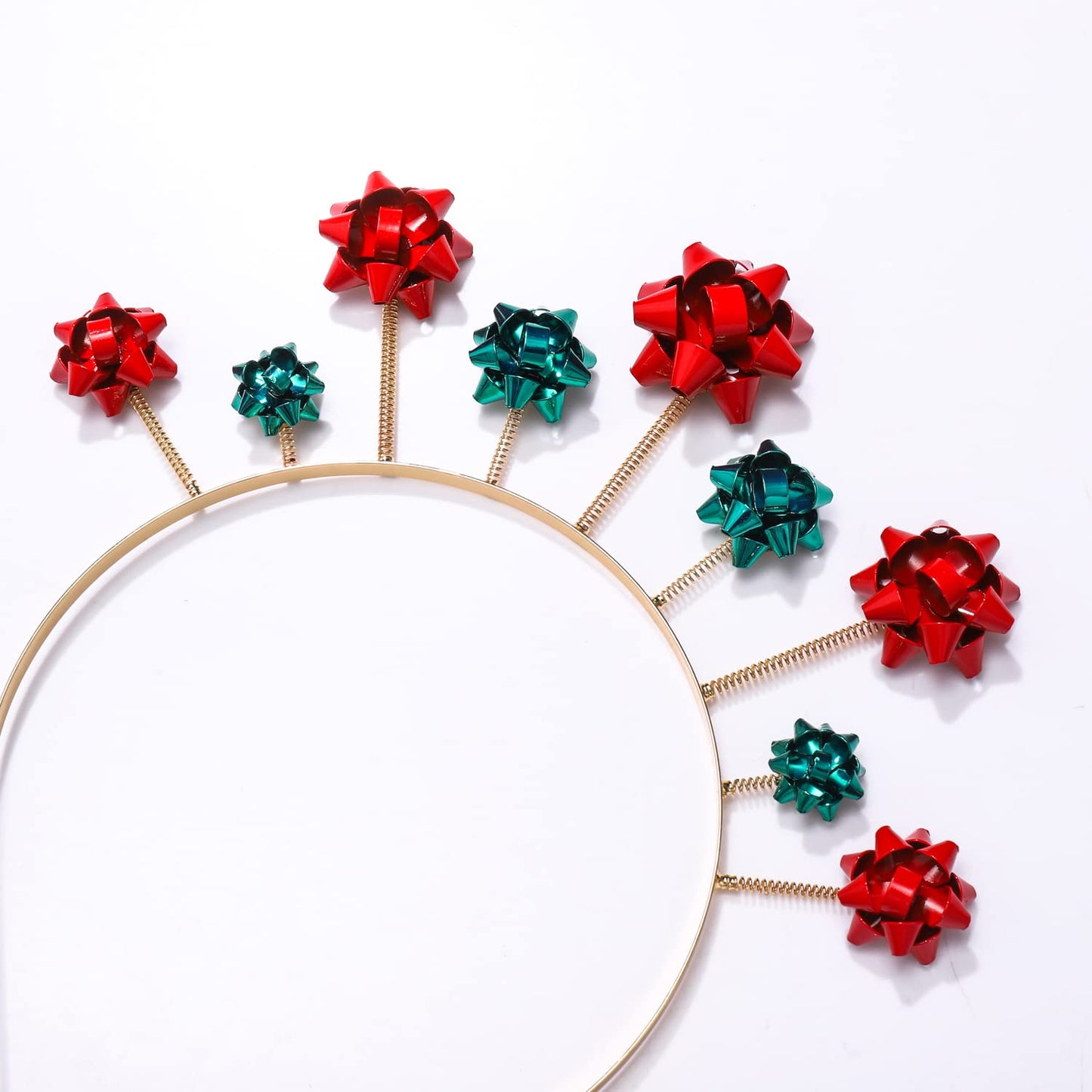 HEIDKRUEGER Christmas Headbands New Year Headband Christmas Bells Hairbands for Women Holiday Hair Hoop (Christmas B)