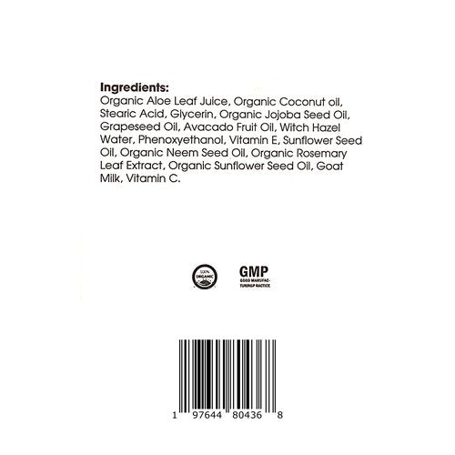 ZOE Skincare Organic Goat Milk Face Cream – Natural Moisturizer for Sensitive & Dry Skin – Hydrating, Vitamin-Rich Daily Face Cream for Women & Men – Paraben & Cruelty Free