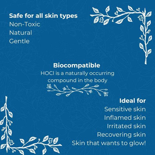 Advanced Face & Body Spray and Cleanser for PristineSkin Hypochlorous Acid Skin Spray All-Natural, Soothing Redness & Irritation Relief
