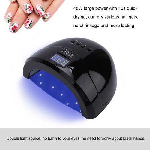 48W LED Nail Dryer for Gel Polish Curing Lamp Manicure Pedicure Machine with US Plug #02