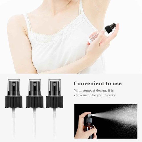 ARTIBETTER 40Pcs Spray Bottle Replacement Pump Oils Spray Tops for Fine Mist Sprayer Cosmetic Spray Bottle Size 24/410(Diameter/Circumference)