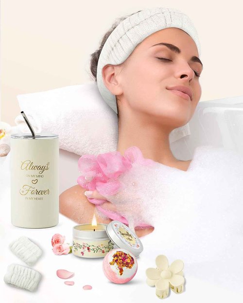 Birthday Gifts for Women, Care Package Get Well Soon Gift, Relaxing Spa Gift Baskets Unique Gifts for Women, Thinking of You Gifts Christmas Gift for Mom, Wife, Sister, Best Friend