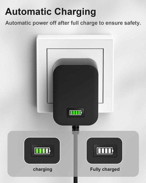 2V Charger for Wahl Shaver Shaper - Auto Power Off & Charging Display 2V Power Cord for Wahl Trimmer 8061, 8163, 8786-1001, 7367, 7357, 7029, 7060, 4000, 5-Star Series for Whal Clipper Power Cord