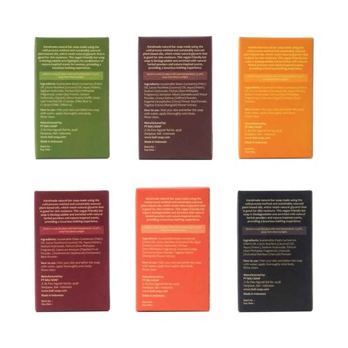 Bali Soap Tropical Paradise Collection – 6-Pack Premium Handmade Soap Gift Set, Exotic Fruit & Floral Scents, Vegan Spa Experience for Women & Men