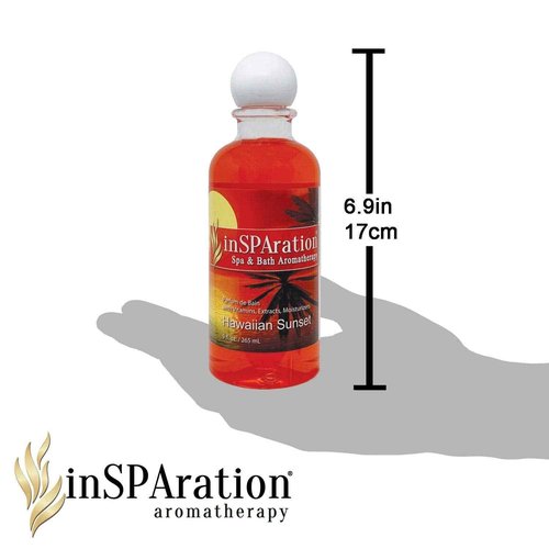 inSPAration 217X Hawaiian Sunset Spa and Bath Fragrance, 9-Ounce, Tropical Sunset