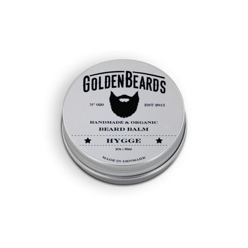 Bio Beard Balm -HYGGE - 60ML - 100% Organic by -Golden Beards- NON SCENTED Beard Oil