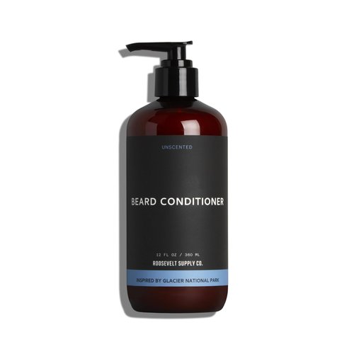 Roosevelt Supply Co. Beard Conditioner, Nourishing Formula with Argan Oil for a Softer, Healthier Beard, Anti-Dandruff, Reduce Split Ends, Panthenol & Aloe Vera - Unscented - 12 Fl Oz
