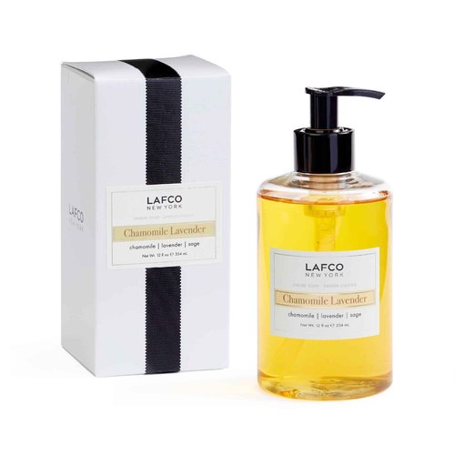LAFCO New York Liquid Soap, Chamomile Lavender - 12 oz - Regenerates, Protects & Moisturizes - All Skin Types - Hypoallergenic, Synthetic Free & Cruelty Free - Made in Italy
