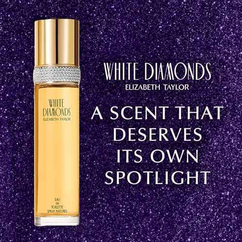 Elizabeth Taylor White Diamonds Women's Perfume, Long-Lasting Floral Fragrance for Her, Eau de Toilette EDT Spray, 0.5 fl oz
