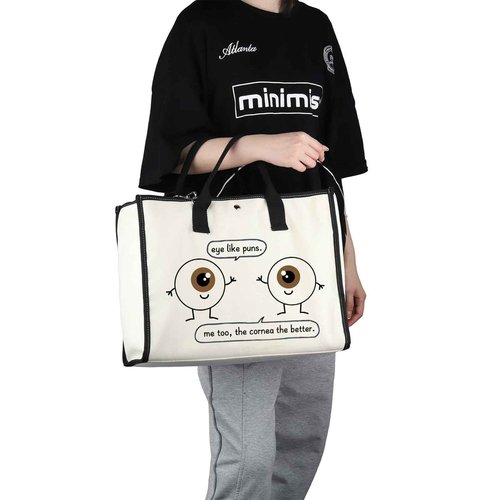 G2TUP Eye Doctor Gift Eye Like Puns Makeup Bag Optometrist Ophthalmologist Cosmetic Bag Optician Gift Optometry Zipper Travel Bag (Eye Like Puns TT)