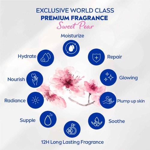 NIVEA Extra Bright Body Serum, Premium Fragrance Miracle Sweet Pear, 320 ml