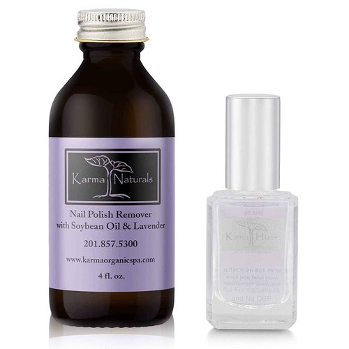 Karma Organic Natural Two in One Base Coat/Top Coat for Women- Non-Toxic Nail Treatment Vegan Cruelty-Free