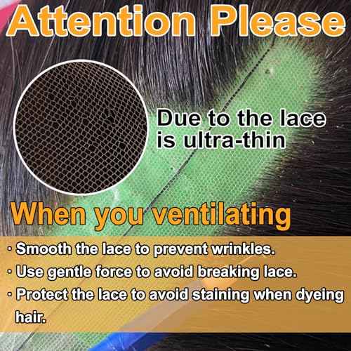 BEEOS 13x6 Skinlike Real HD Lace for Wig Making, 0.1mm Ultra-thin Net Base for Making Lace Frontal, Wigs Accessories for Repairing Wig Cap 1 Pieces