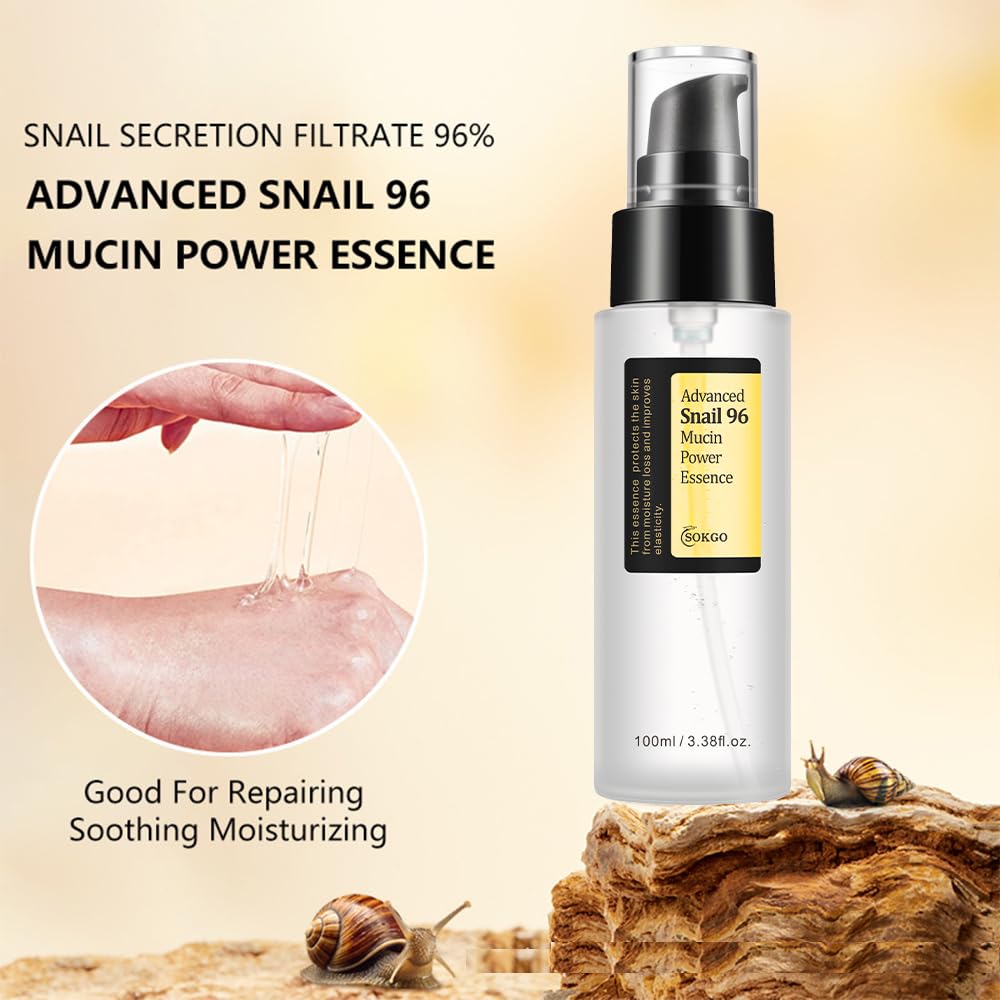 Professional Snail Mucin Serum, Intensive Hydration and Repair for Healthy Skin