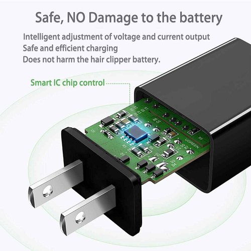 5V Power Cord for Freebird FlexSeries,Telfun, Roziapro, vsmooth, Roziaplus Electric Head & Body Hair Shaver Charger Replacement Electric Shaver Trimmer AC Power Adapter for Telfun Power Supply
