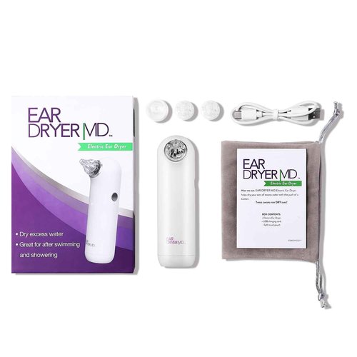 eosera® Ear Dryer MD® - Rechargeable Electric Ear Dryer with Compact Design and Various Size Tips | Perfect for Post-Shower or Swim Use