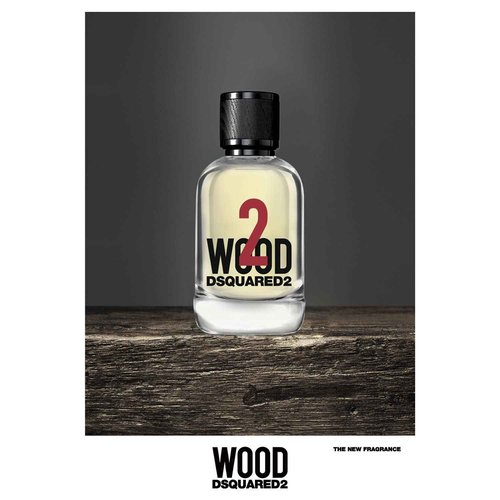 Dsquared2 Wood 2 For Unisex Eau de Toilette Spray, 3.4 Ounce